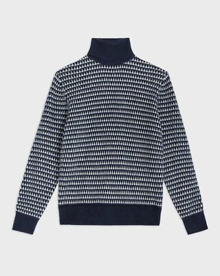 Ted Baker Riber Mens Wool Blend Chunky Roll Neck Sweater Size 7 NWT $260 (TB3)