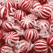 Jumbo Mint Balls - 2 Pound Bulk Pack (About 75 Count) - Peppermint Hard Candy - Individually Wrapped