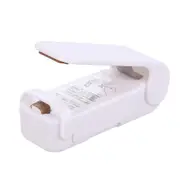 Mini Heat Bag Sealing Machine Package Sealer Bags Thermal Plastic Food Bag Closure Portable Sealer Packing Kitchen Accessories - White