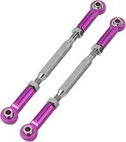 JOINPAYA 6pcs Suspension Rod Tie Rod Tension Rod Rc Pull Rod Rc Steering Linkage Rc Front Rear Car Turnbuckles Rc Vehicle Linkages Steering Rod Turnbuckle Rod Aluminum Alloy Purple