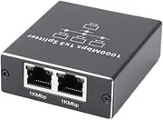 RJ45 Ethernet Splitter, RJ45 Connector Splitter, Ethernet Splitter with USB Power Cable 1000Mbps High Speed Gigabit Ethernet Splitter for Computer TV Game Console (1 to 3)