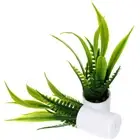 2 Pcs Miniature Plant Pots Artificial Plants Adorn Garden Landscaping Ornament