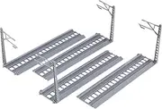 Tadill Station Collection Gift, Miniature Railway Scenery Track Rail Model for Layout Landscape Park, Without Lights 20cm