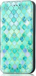 [YukeTop] Case for Oppo A96 5G, PU Leather Flip Folio Wallet Cover, with Card Slots, Case Cover for Oppo A96 5G.(Emerald)