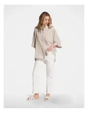 [Decjuba] Romi Oversized Shirt in Coconut