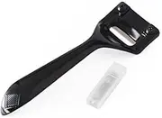 Leather Super Skiver for Thinning with 3 Blades Leather Professional Leathercraft Handmaking Tools of Super Skiver Skiving Tool for Folds, Bends, Seams(Black)