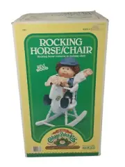 Vintage 1986 Cabbage Patch Kids Wooden Doll Rocking Horse New In Box Sealed RARE