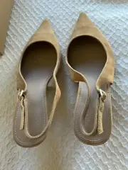 WITTNER - TAN SUEDE SLINGBACK SIZE 9 - BRAND NEW WITH BOX