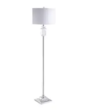 JONATHAN Y Aria 63in CrystalMetal LED Floor Lamp