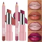 Long Lasting Lip Gloss Non#stick Matte Liquid Lipstick Lip Liner Pencil Kit Set#