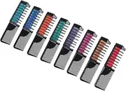 Temporary Hair Colour Chalk Comb Hair Chalk Dye Combs 8Pcs