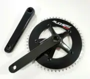 MOJO ALCHEMY 48t Fixed gear Track Crankset & BB - 144BCD Black 170mm