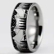 Tungsten Wolf Ring
