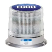LED Beacon Light 12V 24V Flashing Strobe Warning Light Clear Lens White ECCO ...