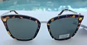 OSCAR DE LA RENTA SUNGLASSES SILVER TORTOISE MOD- O1280 NWT