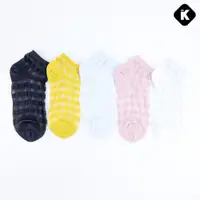 在飛比找PChome24h購物優惠-韓國襪子 蕾絲方格短襪