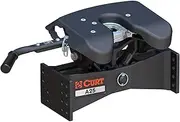 CURT 16580 Black E16 5th Wheel Slider Hitch for Chevrolet, GMC Puck System, Short Bed Trucks, 16,000 lbs.