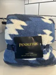 NWT New Pendleton 50x70 Multicolor Sherpa Throw Fleece Blanket Southwest Aztec