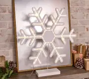 Bethlehem Lights 24" Illuminated Double Sided Snowflake