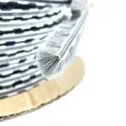 Zipper Pile Weatherstrip .187" Backing - .400" Pile Height - 100' Roll Gray