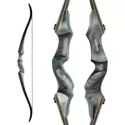 60'' Recurve Bow 25-60lbs Right/Left Hand Bow Tech Wood Split Archery Takedown