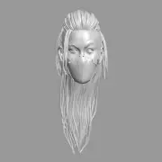 Mileena MK12 v1 human custom head for Mortal Kombat action figures