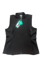 Women's Black GREG NORMAN Stretchy Light Weight Golf Vest * Medium *