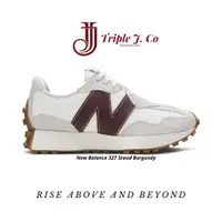 在飛比找蝦皮購物優惠-紐巴倫 New Balance 327 鉚釘酒紅色鞋履