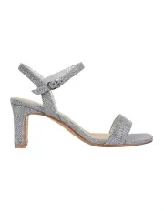 [Easy Steps] Unison Pewter Shimmer Sandals