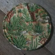 Tortilla Pita Naan Microwave Warmer 10" Round Cactus Prickly Pear Yucca