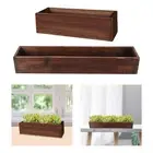 Wooden Planter Box Rectangle Desktop Ornament Table Decoration Friend Gift