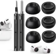 Memory Foam Replacement Ear Tips Compatible with AirPods Pro 3Pair Black