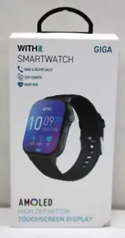 Giga Withit Smartwatch, Amoled High Defintion Touchscreen Display (BRAND NEW)