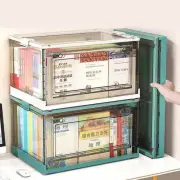 Large Capacity Book Storage Box Stackable Wardrobe Clothes Organizer