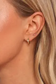 [PUP38] Java Earrings - Gold Gold