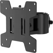 WALI VESA Mounting Plate for Monitor For 1.375 Diameter Pole Black Metal New