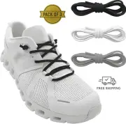 3 Pairs Elastic Shoe Laces Replacement Laces for on Cloud, Stretch Shoe Strings
