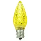 C9 Yellow LED Christmas Light Bulb - Shatterproof, 0.4W, 1-3LM w/ E17