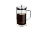 Avanti Double Wall Coffee Plunger Borosilicate Glass & Stainless Steel 600ml