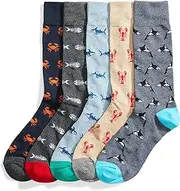 [Amazon Essentials] Goodthreads Men's 5-Pack Patterned Socks