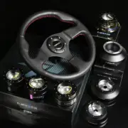 NRG 175H HUB+IRIDIUM GEN 3.0 QUICK RELEASE+RED STITCHES STEERING WHEEL BLACK (for: Mazda)