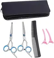 Stainless Steel Hairdressing Scissors Set Precision Cutting Thinning Tools for Family and Professional Use Corrosion Barber Shears Flat Cut Thin Teeth Scissors