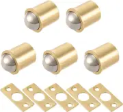 Door Ball Catch (11Mm/0.43") 5Pcs, Brass Ball Door Cabinet Ball Catch Latch Clos