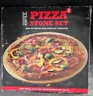 Backyard Grill Pizza Stone, Pizza Peel & Pizza Cutter Ceramic Stone 15 Inches