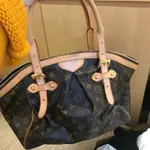 二手名牌包 LV LOUIS VUITTON  MONOGRAM TIVOLI 肩揹包(大)經典抓皺水餃包 手提包