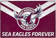 Manly Sea Eagles NRL Rugby Door Mat Doormat
