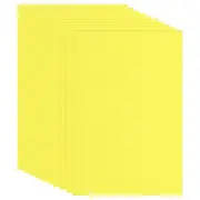 Yellow Non Adhesive EVA Foam Sheet 12 x 8 Inch 2mm Thick EVA Felt, 10 Pcs