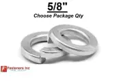 5/8" Zinc Plated Steel Low Carbon Standard Split Lock Washers (Pick Quantity)