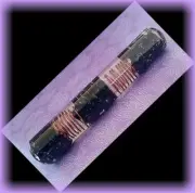 ORGONE WAND, Orgone BLACK TOURMALINE Wand With 2 Helix Copper Coils