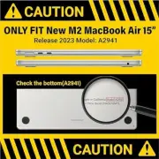 New M2 2023 MacBook Air 15 inch case A2941 Hard Shell Case & Ke Compatible with